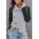 Trui Sweater Dames met col - Groen - Trifona - Maat S