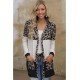 Lange Vest Dames - Luipaardprint - Valena - Maat S