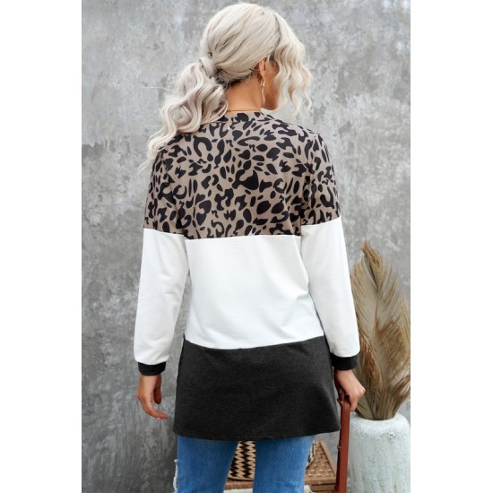 Lange Vest Dames - Luipaardprint - Valena - Maat S