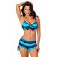 Bikini 2-Delig Push-up - Blauw Zwart - Buse - Maat XXL/2XL
