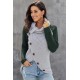 Trui Sweater Dames met col - Groen - Trifona - Maat S
