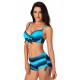Bikini 2-Delig Push-up - Blauw Zwart - Buse - Maat XXL/2XL