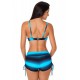 Bikini 2-Delig Push-up - Blauw Zwart - Buse - Maat XXL/2XL