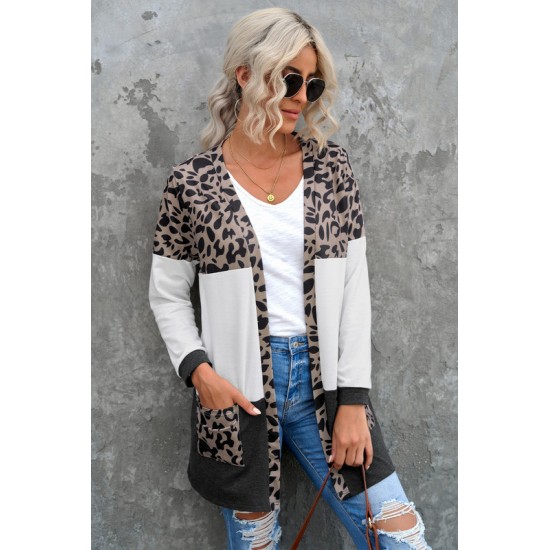 Lange Vest Dames - Luipaardprint - Valena - Maat S