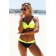 Push-up Bikini 2-Delig - Geel - Basalia - Maat L