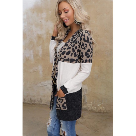 Lange Vest Dames - Luipaardprint - Valena - Maat S
