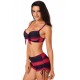 Bikini 2-Delig Push-up - Rood Zwart - Brune - Maat XXL/2XL