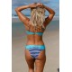 Push-up Bikini 2-Delig - Blauw Gestreept - Bettrys - Maat L