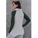 Trui Sweater Dames met col - Groen - Trifona - Maat S