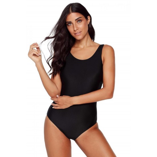 Criss Cross Badpak Dames - Zwart - Beyza - Maat XL