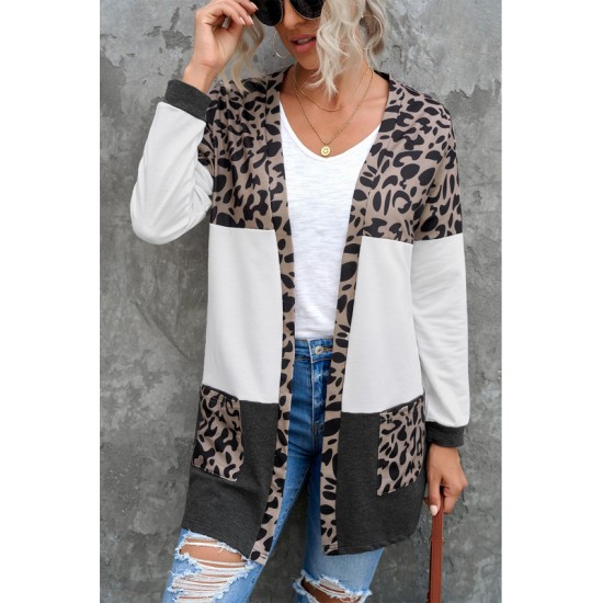 Lange Vest Dames - Luipaardprint - Valena - Maat S