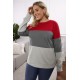 Sweatshirt Dames - Rood Gestreept - Salix - Maat XXXXL/4XL