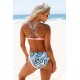 Push-up Bikini Dames - Roze Print - Betesy - Maat XXL/2XL
